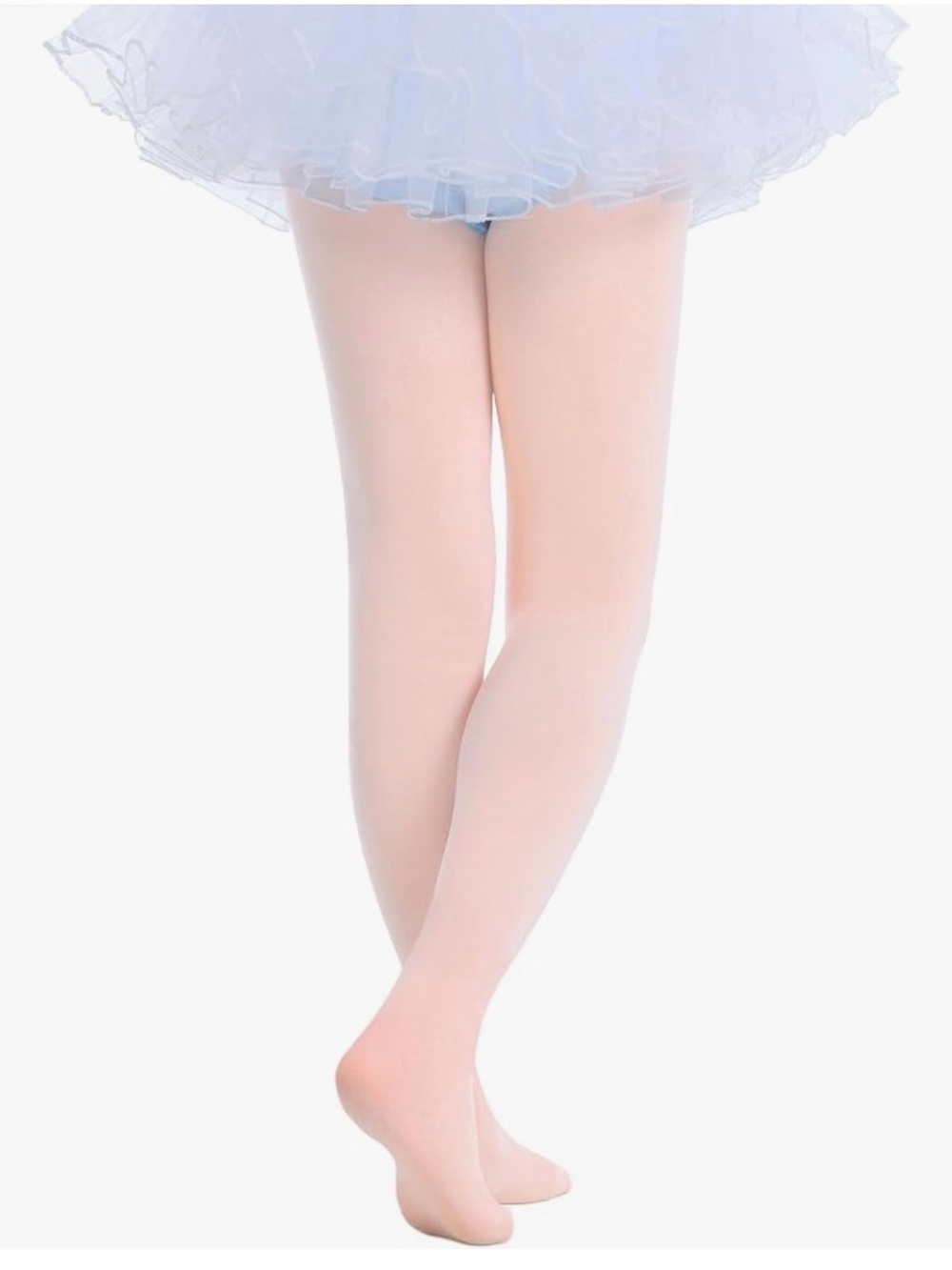 Girls Ballet Tights in Light Pink – Stretchy Dance Hosiery